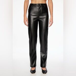 Dynamite Gisele Faux Leather Straight Leg Pants